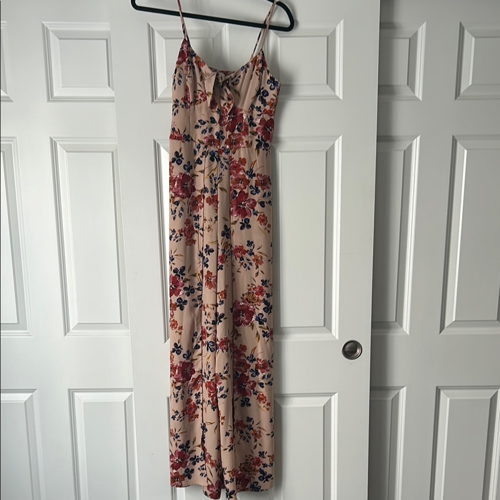 Floral Spaghetti Strap Jumpsuit